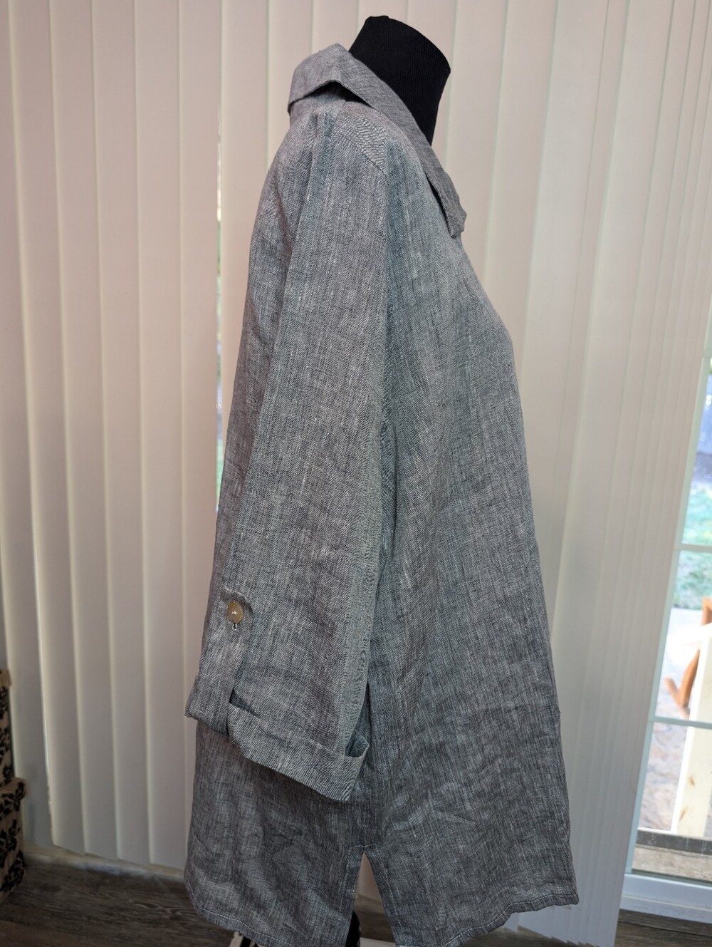 Le Paris Petit Pure Linen Swing Jacket - Picture 2 of 5
